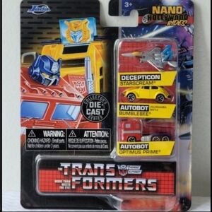2020 Jada Nano Hollywood Rides: TRANSFORMERS Generation 1 Die-Cast 3-Pack